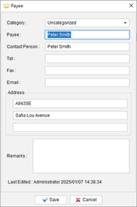 Create Payee