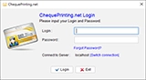 ChequePrintng.Net User Login